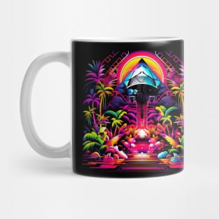 Neon Paradise Summer Nature Colourful Mug